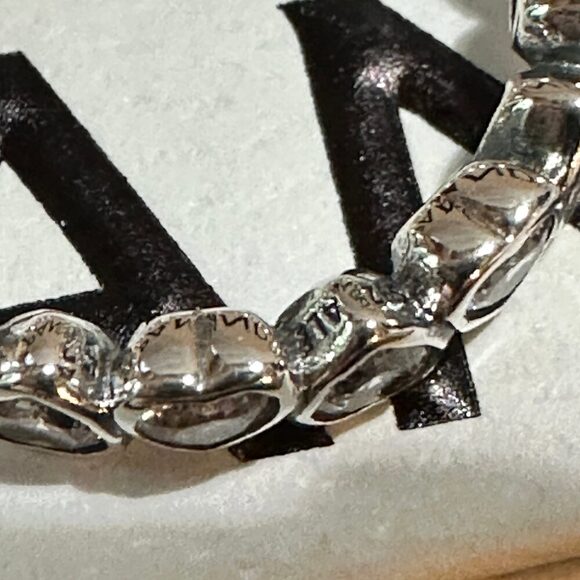 Authentic Pandora , SZ 7, Silver Heart Forever More Stacking Band Ring - Picture 7 of 11